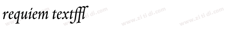 requiem text字体转换